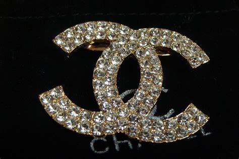 rhinestone chanel logo brooch pin|chanel brooches online.